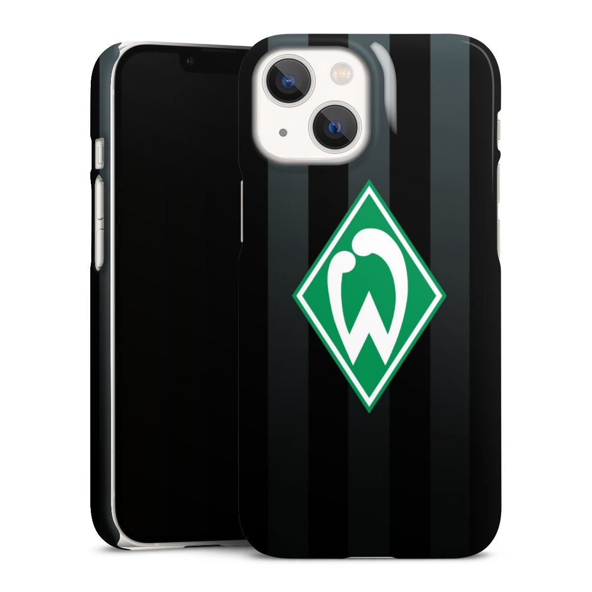 iPhone 13 Mini Handy Premium Case Smartphone Handyhülle Schutzhülle glänzend Stripes Sv Werder Bremen Official Licensed Product Premium Case