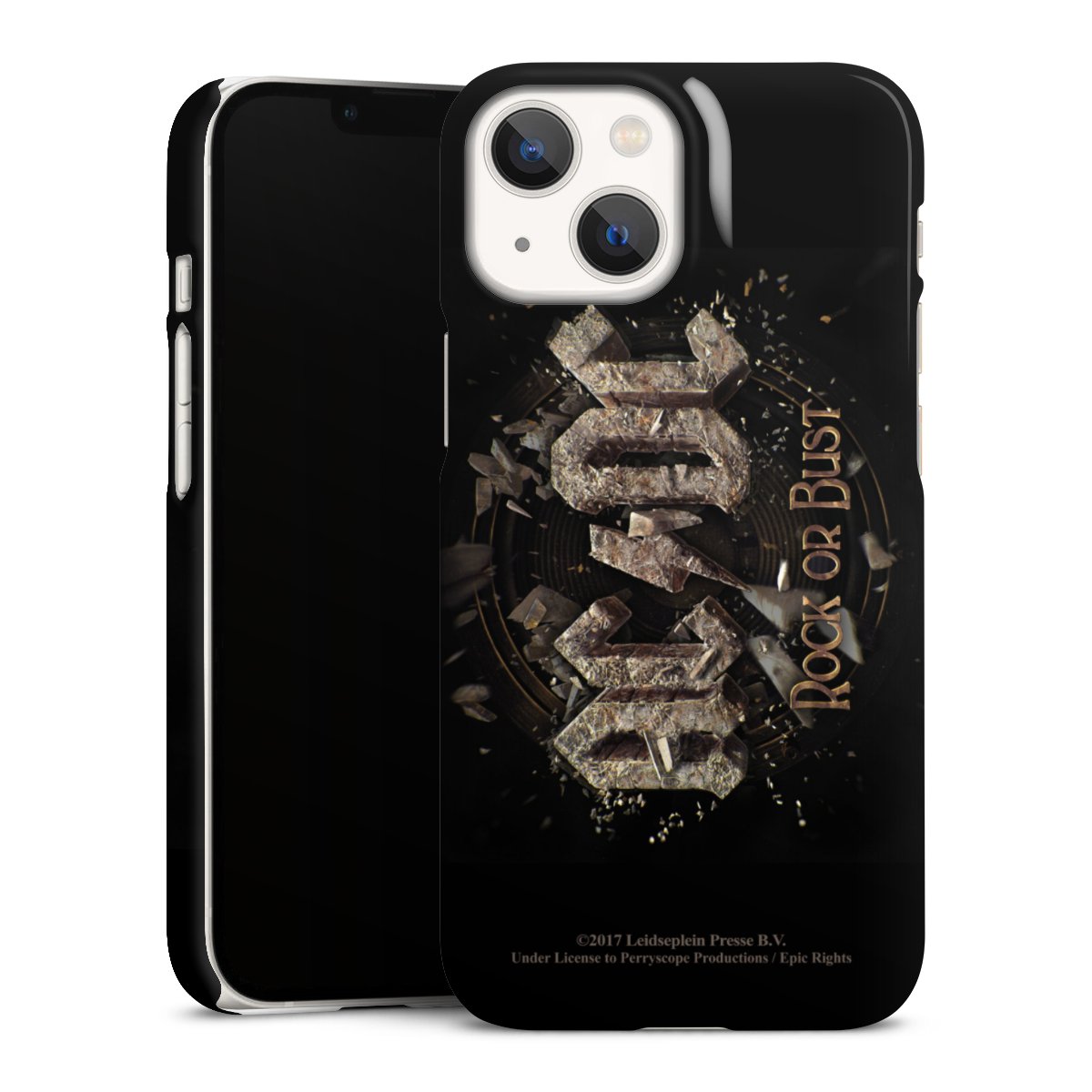 iPhone 13 Mini Handy Premium Case Smartphone Handyhülle Schutzhülle glänzend Acdc Official Licensed Product Rock Or Bust Premium Case