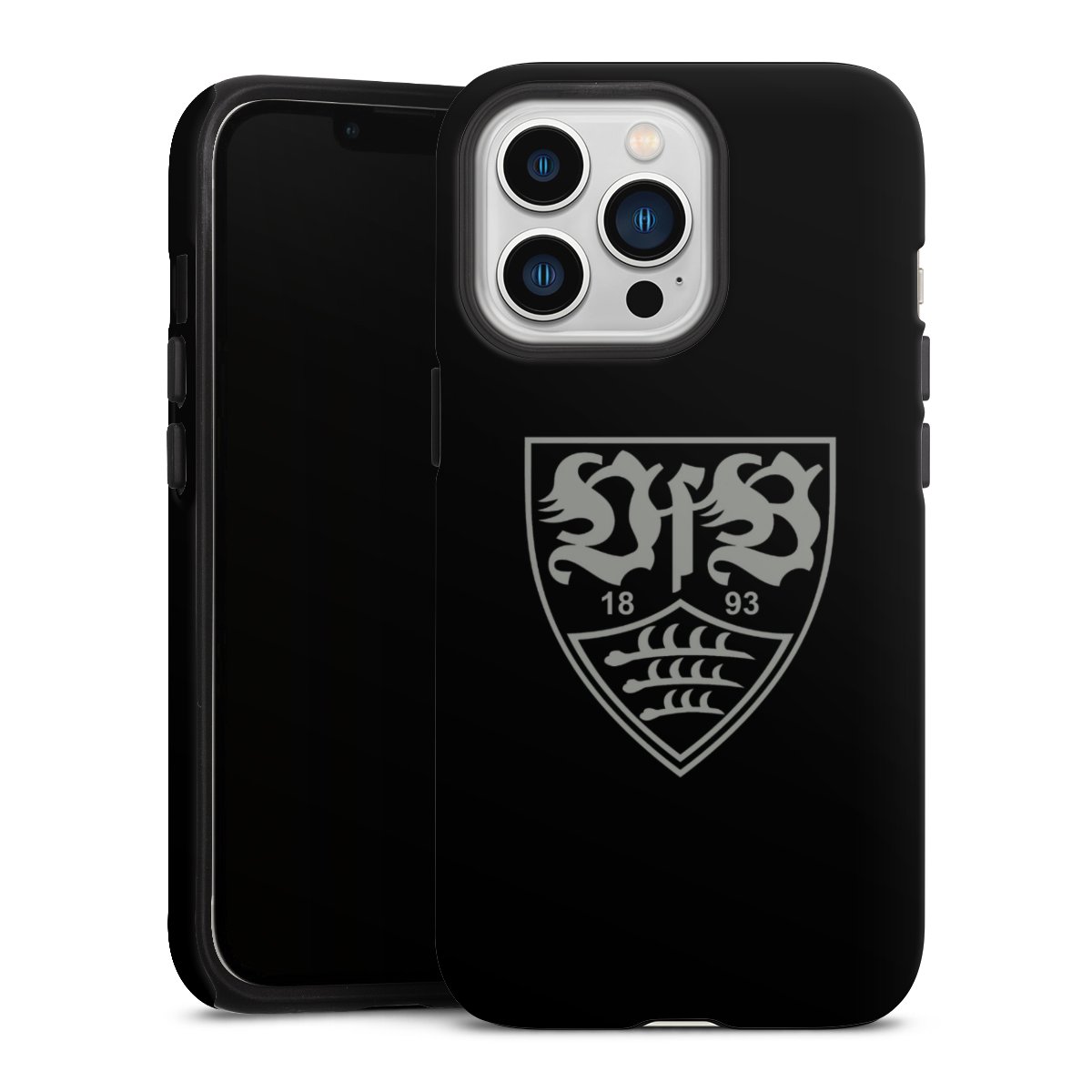 iPhone 13 Pro Handy Panzer Handyhülle robuste Outdoor Hülle Schutzhülle matt Official Licensed Product Vfb Stuttgart Tough Case