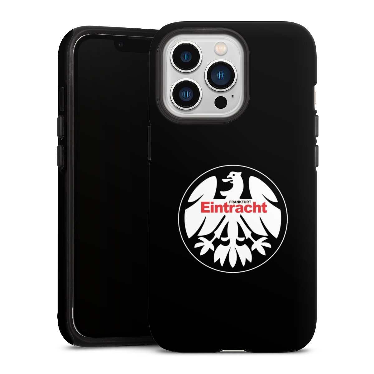 iPhone 13 Pro Handy Panzer Handyhülle robuste Outdoor Hülle Schutzhülle matt Official Licensed Product Eintracht Frankfurt Sge Tough Case