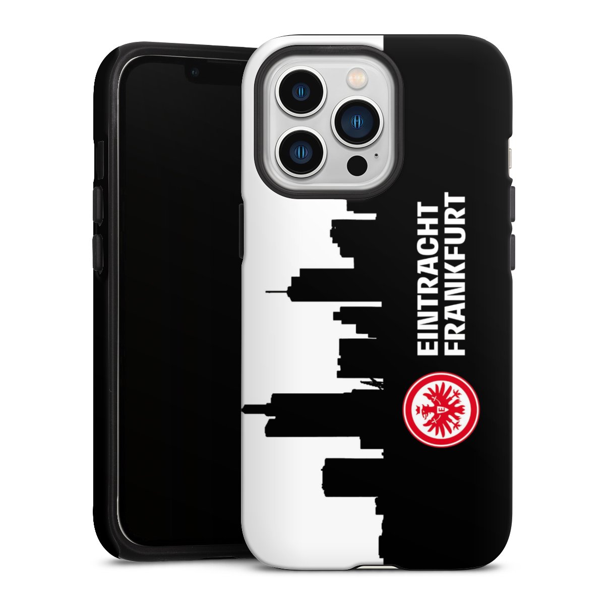 iPhone 13 Pro Handy Panzer Handyhülle robuste Outdoor Hülle Schutzhülle matt Sge Eintracht Frankfurt Official Licensed Product Tough Case