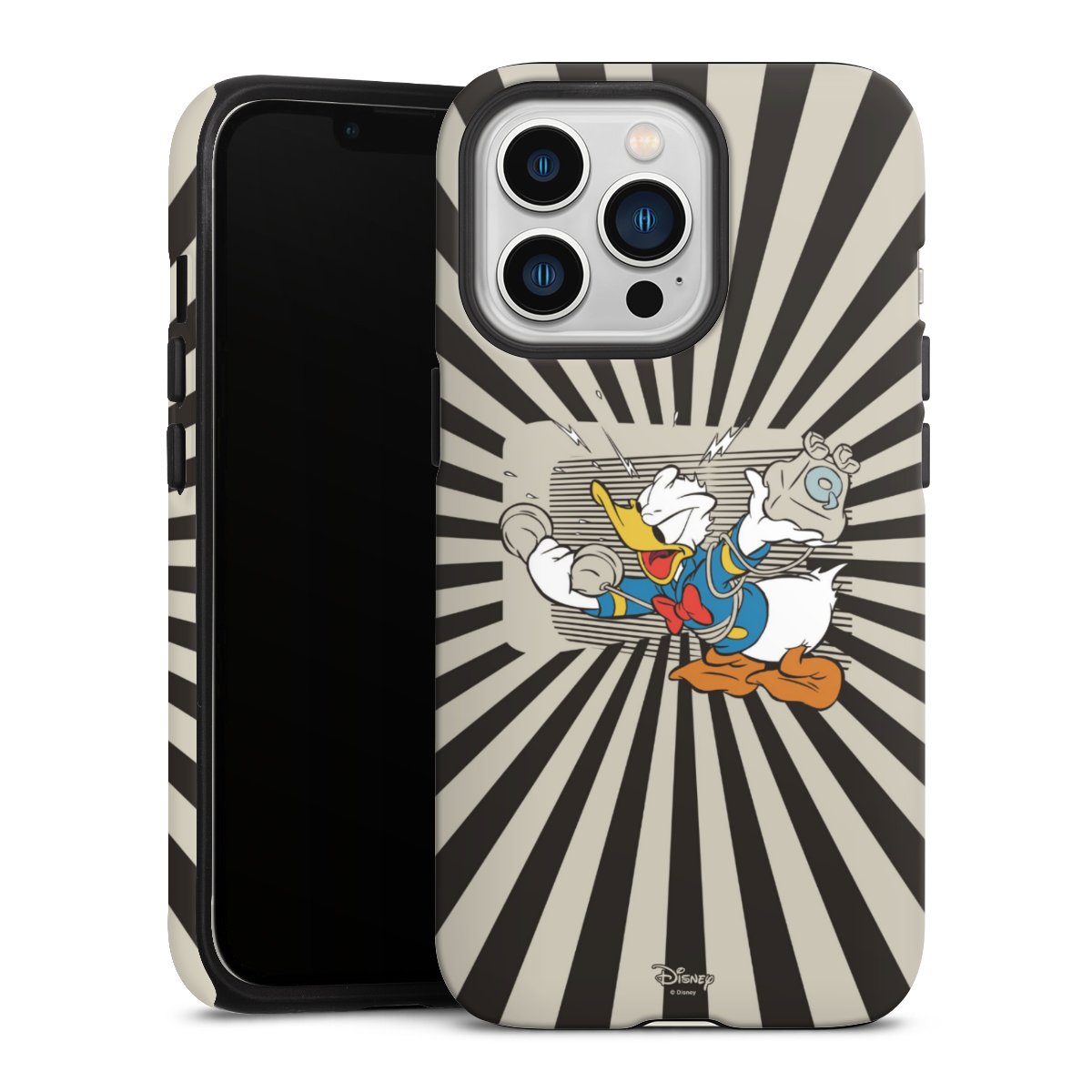 iPhone 13 Pro Handy Panzer Handyhülle robuste Outdoor Hülle Schutzhülle matt Donald Duck Disney Official Licensed Product Tough Case