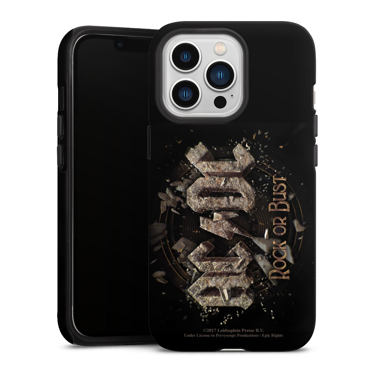 iPhone 13 Pro Handy Panzer Handyhülle robuste Outdoor Hülle Schutzhülle matt Acdc Official Licensed Product Rock Or Bust Tough Case