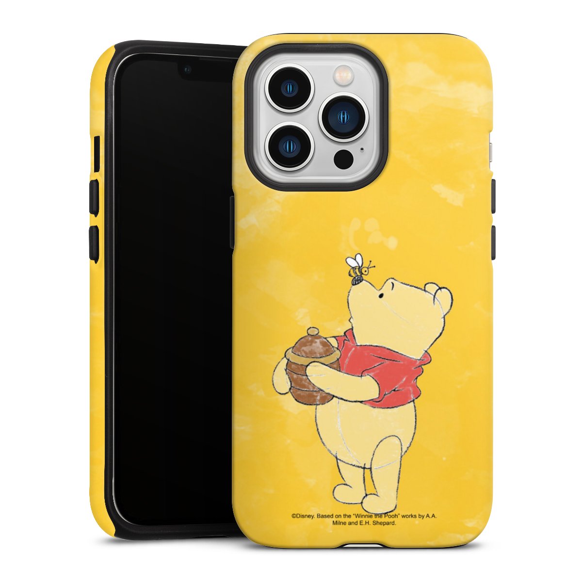 iPhone 13 Pro Handy Panzer Handyhülle robuste Outdoor Hülle Schutzhülle matt Official Licensed Product Winnie The Pooh Disney Tough Case