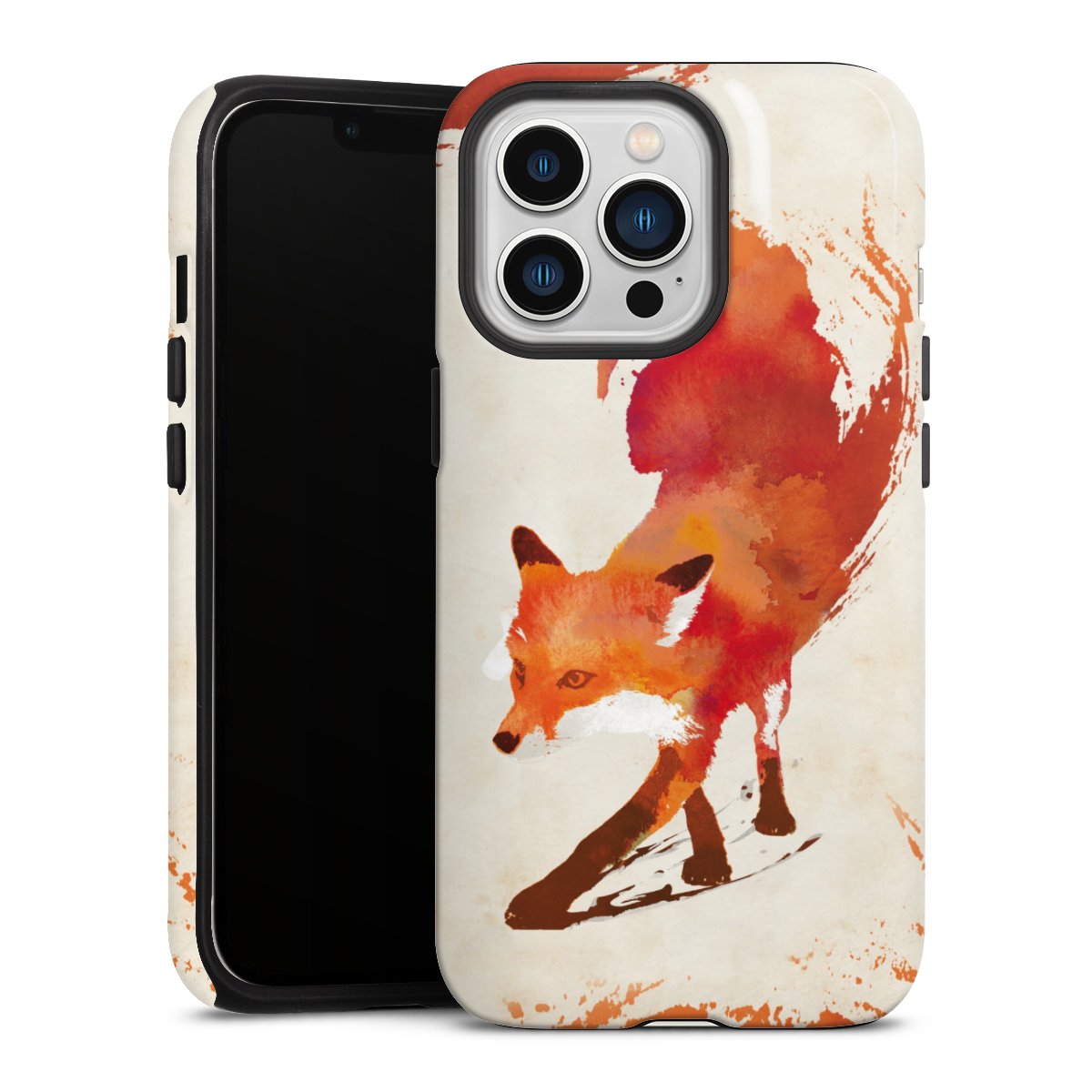 iPhone 13 Pro Handy Panzer Handyhülle robuste Outdoor Hülle Schutzhülle glänzend Fox Graphic Tough Case