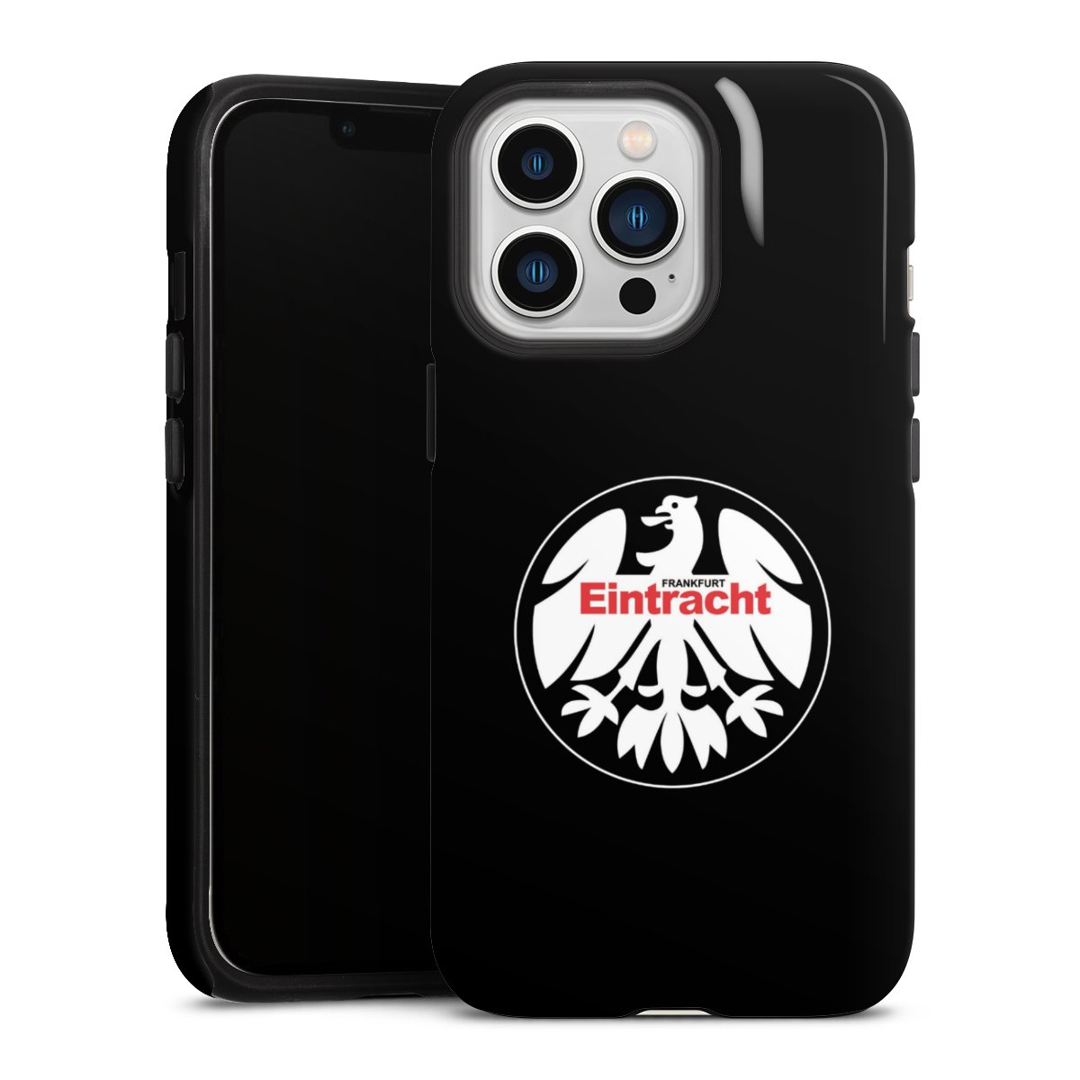 iPhone 13 Pro Handy Panzer Handyhülle robuste Outdoor Hülle Schutzhülle glänzend Official Licensed Product Eintracht Frankfurt Sge Tough Case