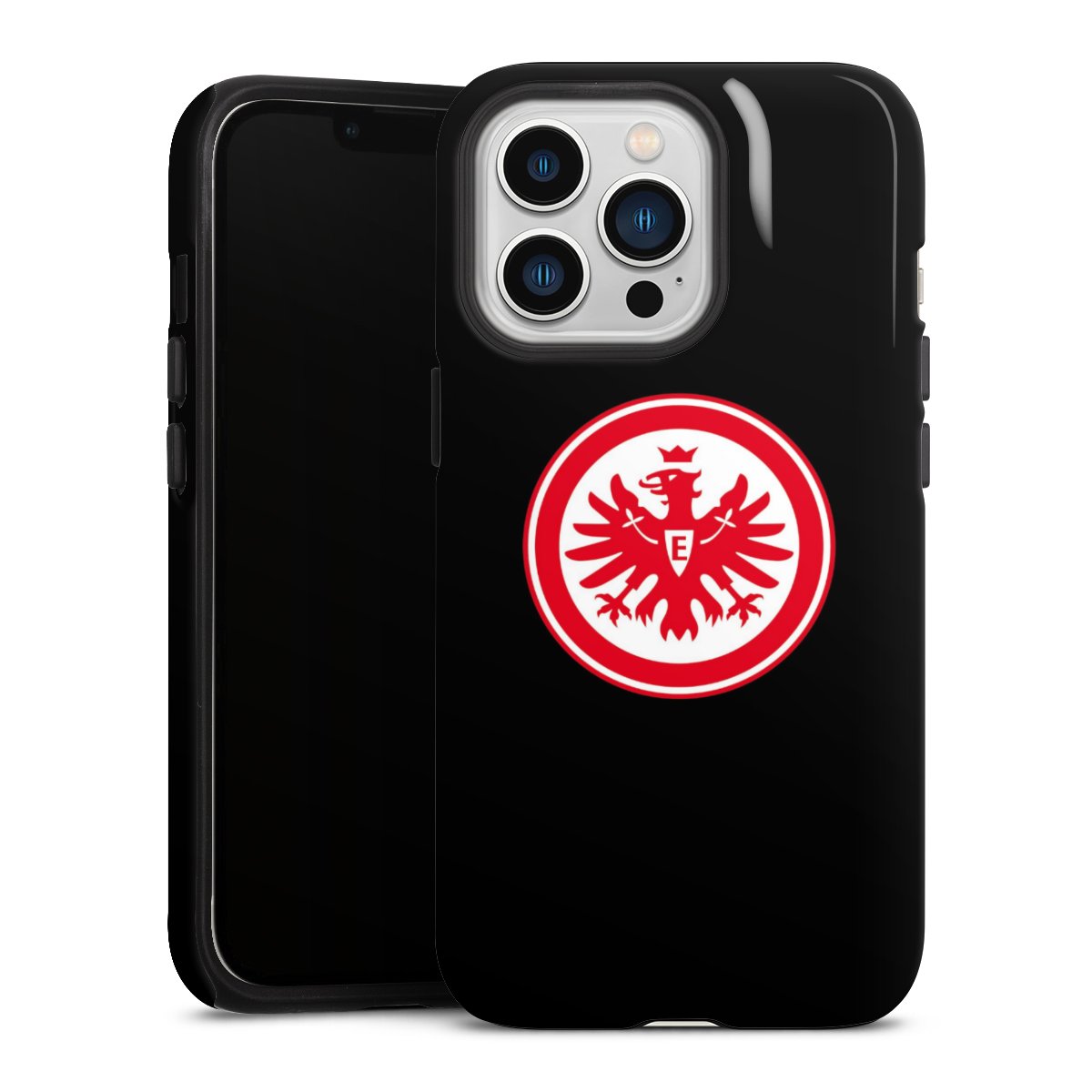 iPhone 13 Pro Handy Panzer Handyhülle robuste Outdoor Hülle Schutzhülle glänzend Eintracht Frankfurt Sge Eagle Tough Case