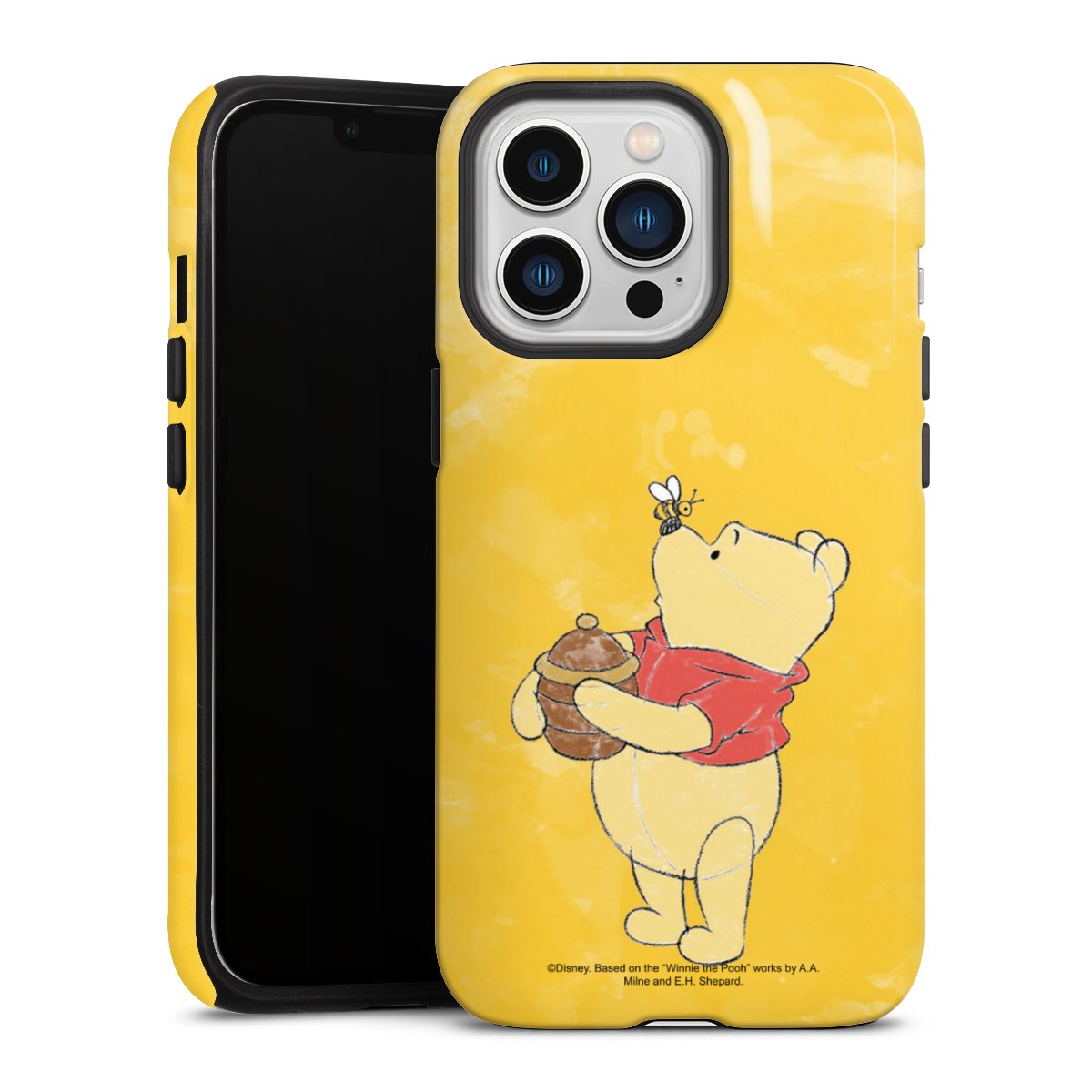 iPhone 13 Pro Handy Panzer Handyhülle robuste Outdoor Hülle Schutzhülle glänzend Official Licensed Product Winnie The Pooh Disney Tough Case