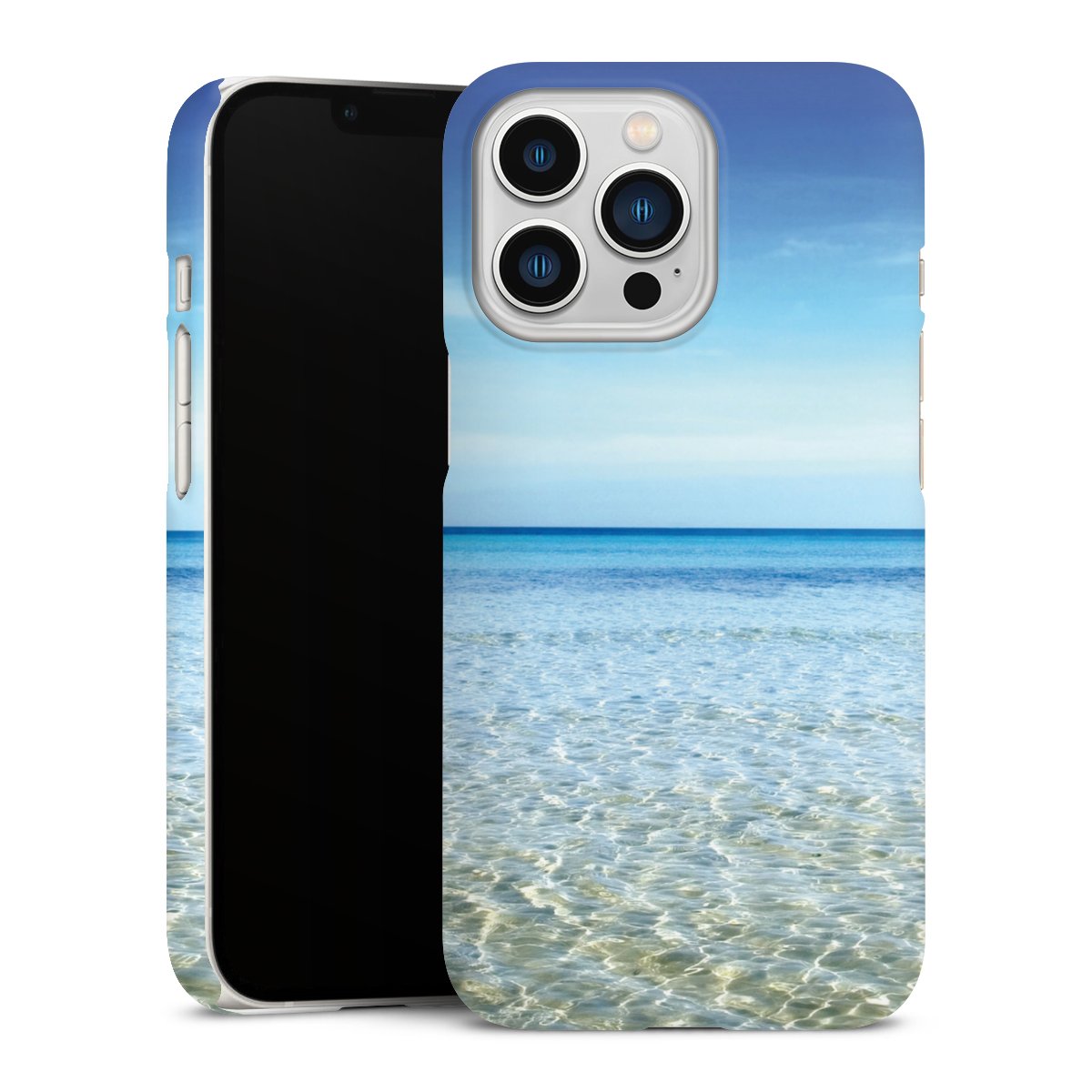 iPhone 13 Pro Handy Premium Case Smartphone Handyhülle Schutzhülle matt Urlaub Sky Ocean Premium Case