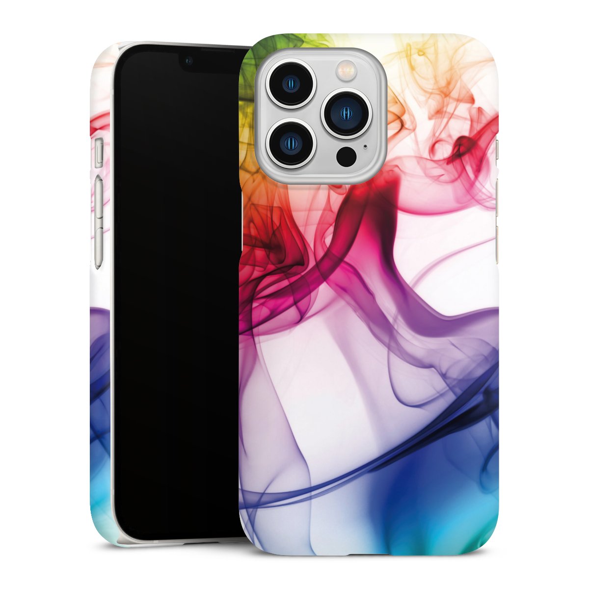 iPhone 13 Pro Handy Premium Case Smartphone Handyhülle Schutzhülle matt Water Colour Rainbow Premium Case