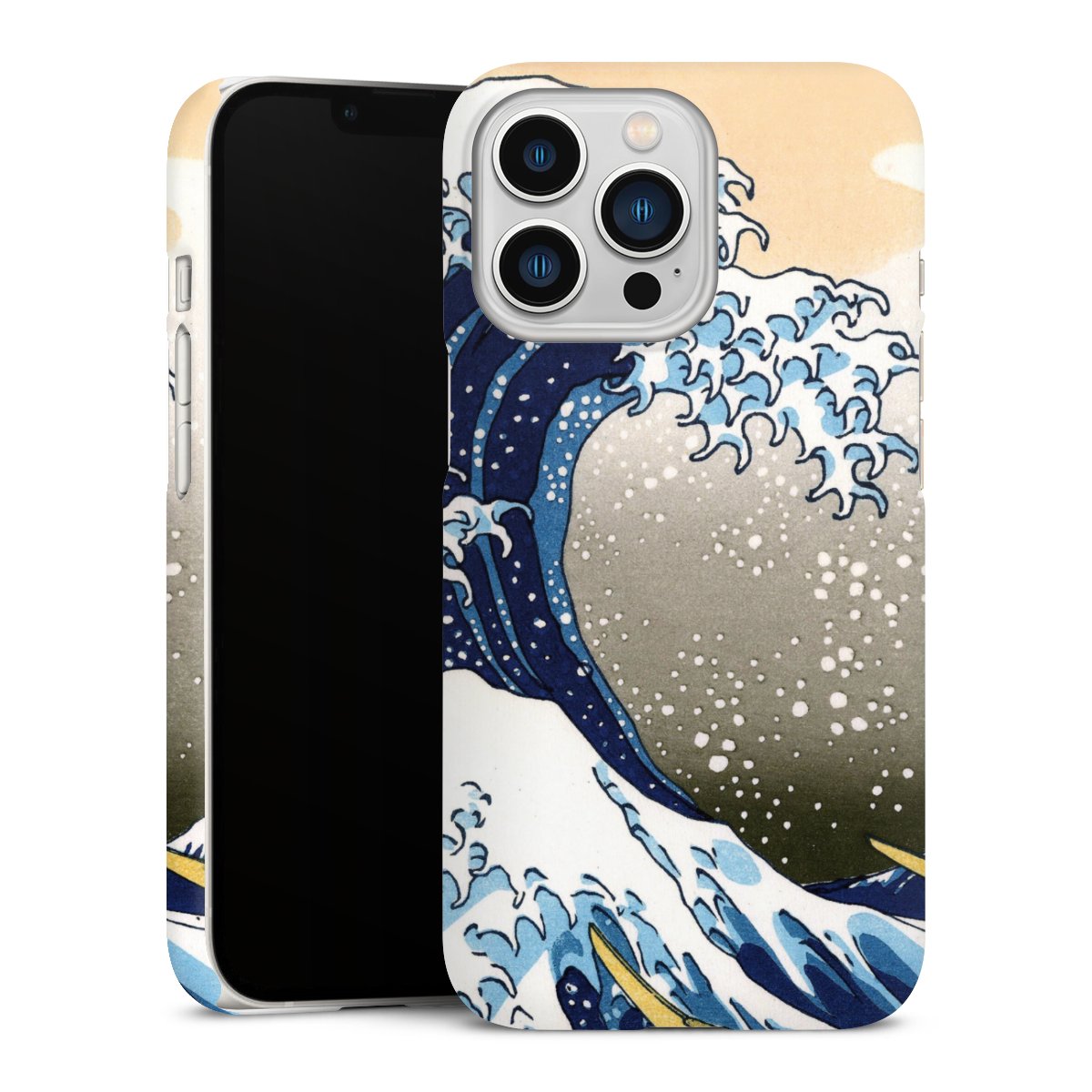 iPhone 13 Pro Handy Premium Case Smartphone Handyhülle Schutzhülle matt Kunst Katsushika Hokusai Die Große Welle Vor Kanagawa Premium Case