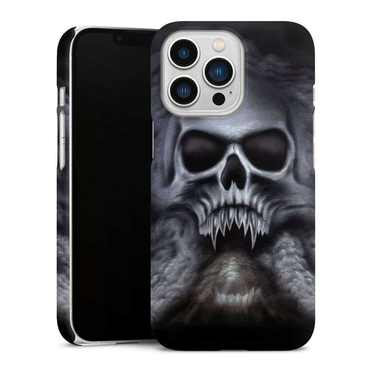 iPhone 13 Pro Handy Premium Case Smartphone Handyhülle Schutzhülle matt Totenkopf Skull Premium Case