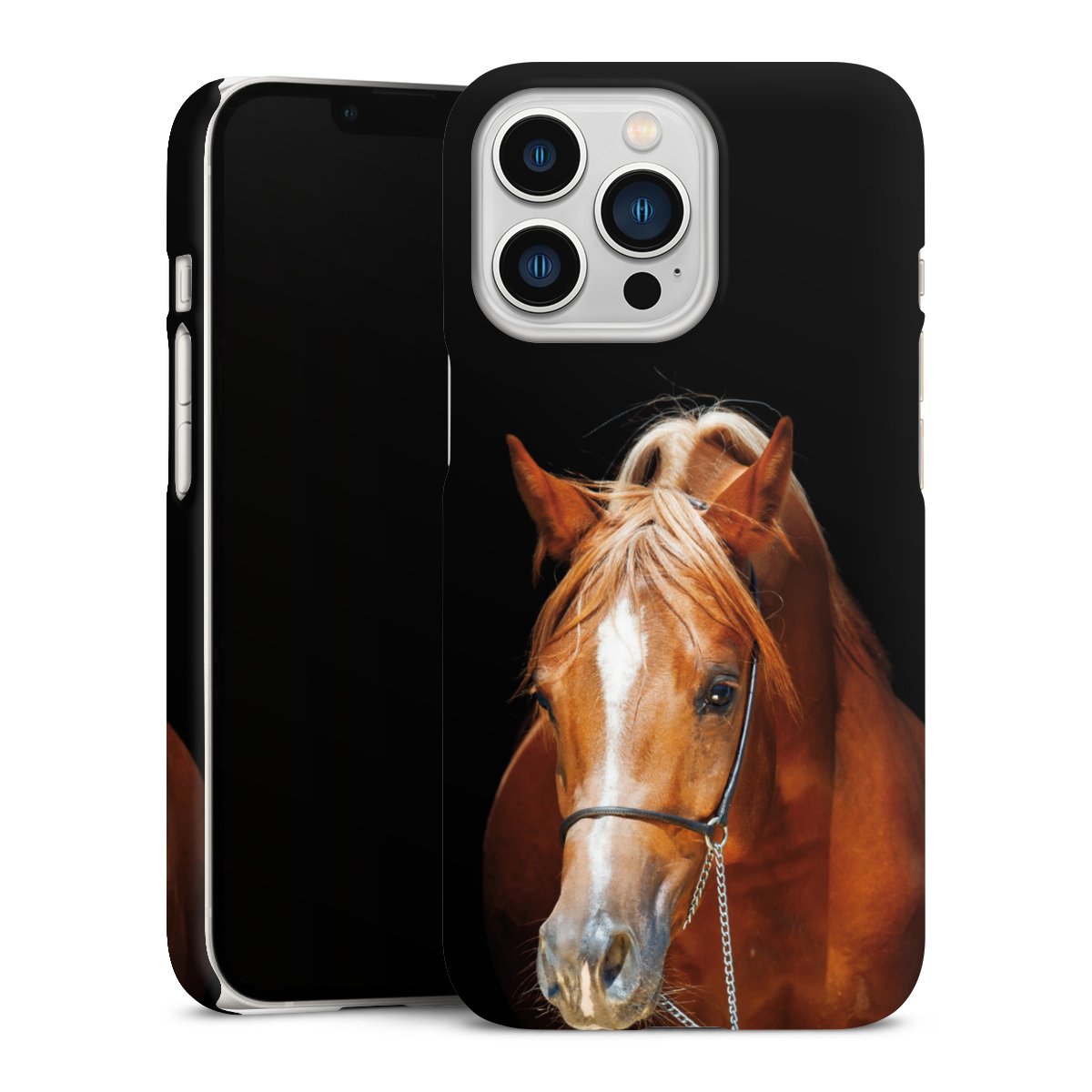 iPhone 13 Pro Handy Premium Case Smartphone Handyhülle Schutzhülle matt Mare Horse Hobby Premium Case