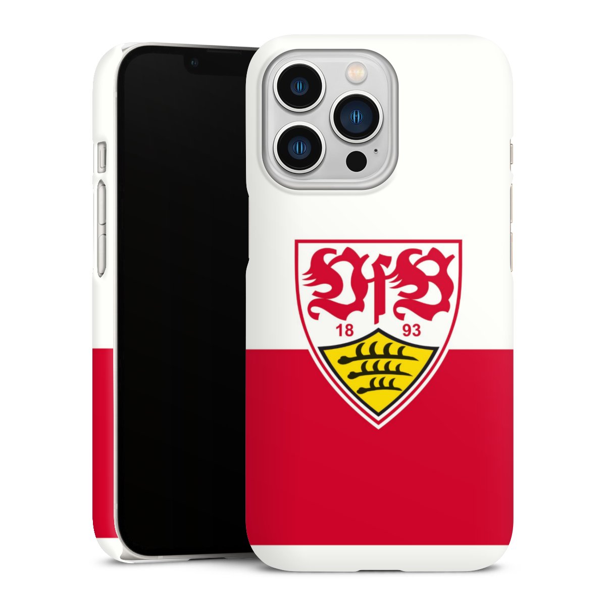 iPhone 13 Pro Handy Premium Case Smartphone Handyhülle Schutzhülle matt Official Licensed Product Logo Vfb Stuttgart Premium Case