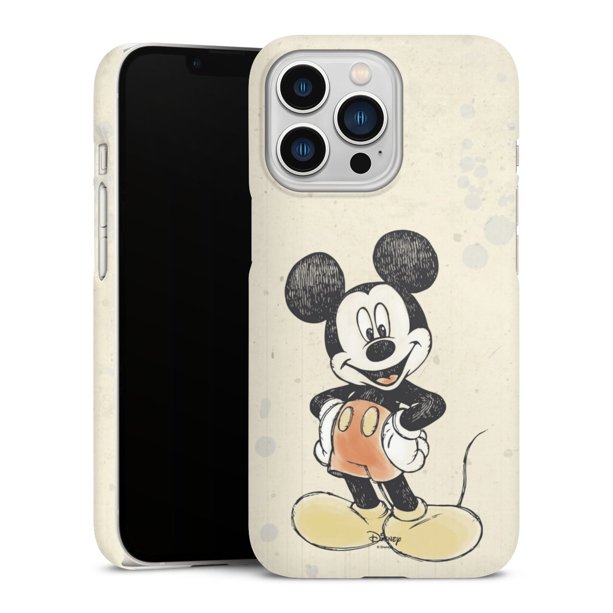 iPhone 13 Pro Handy Premium Case Smartphone Handyhülle Schutzhülle matt Water Colour Mickey & Minnie Mouse Official Licensed Product Premium Case