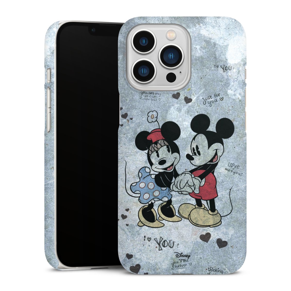 iPhone 13 Pro Handy Premium Case Smartphone Handyhülle Schutzhülle matt Mickey & Minnie Mouse Vintage Disney Premium Case