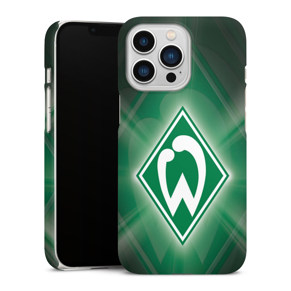 iPhone 13 Pro Handy Premium Case Smartphone Handyhülle Schutzhülle matt Sv Werder Bremen Official Licensed Product Coat Of Arms Premium Case