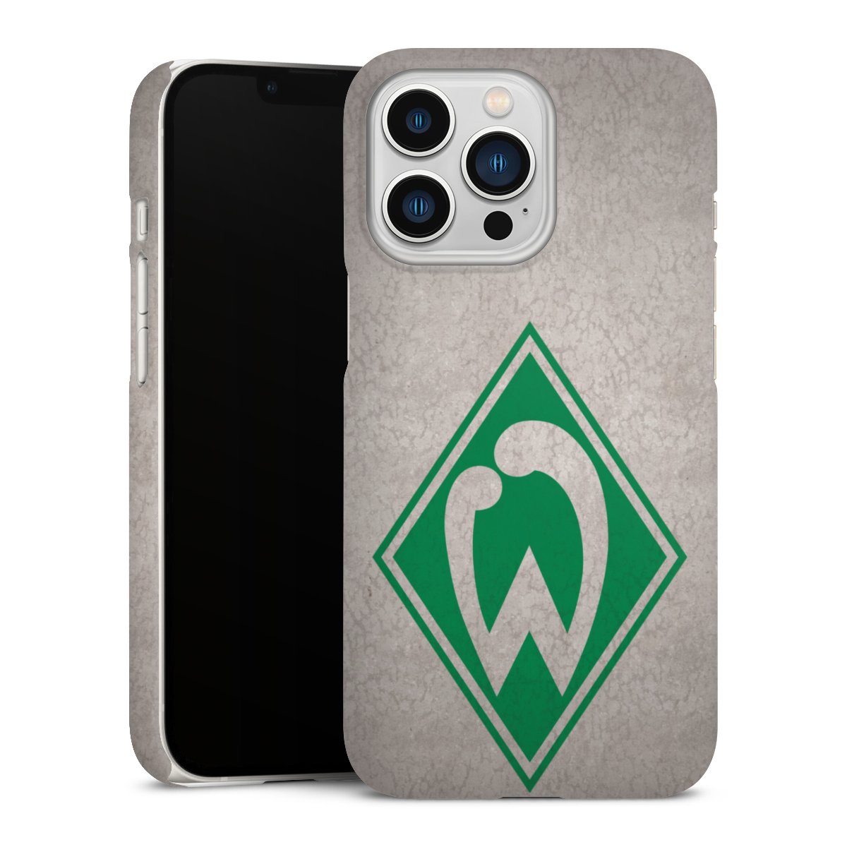 iPhone 13 Pro Handy Premium Case Smartphone Handyhülle Schutzhülle matt Sv Werder Bremen Concrete Official Licensed Product Premium Case