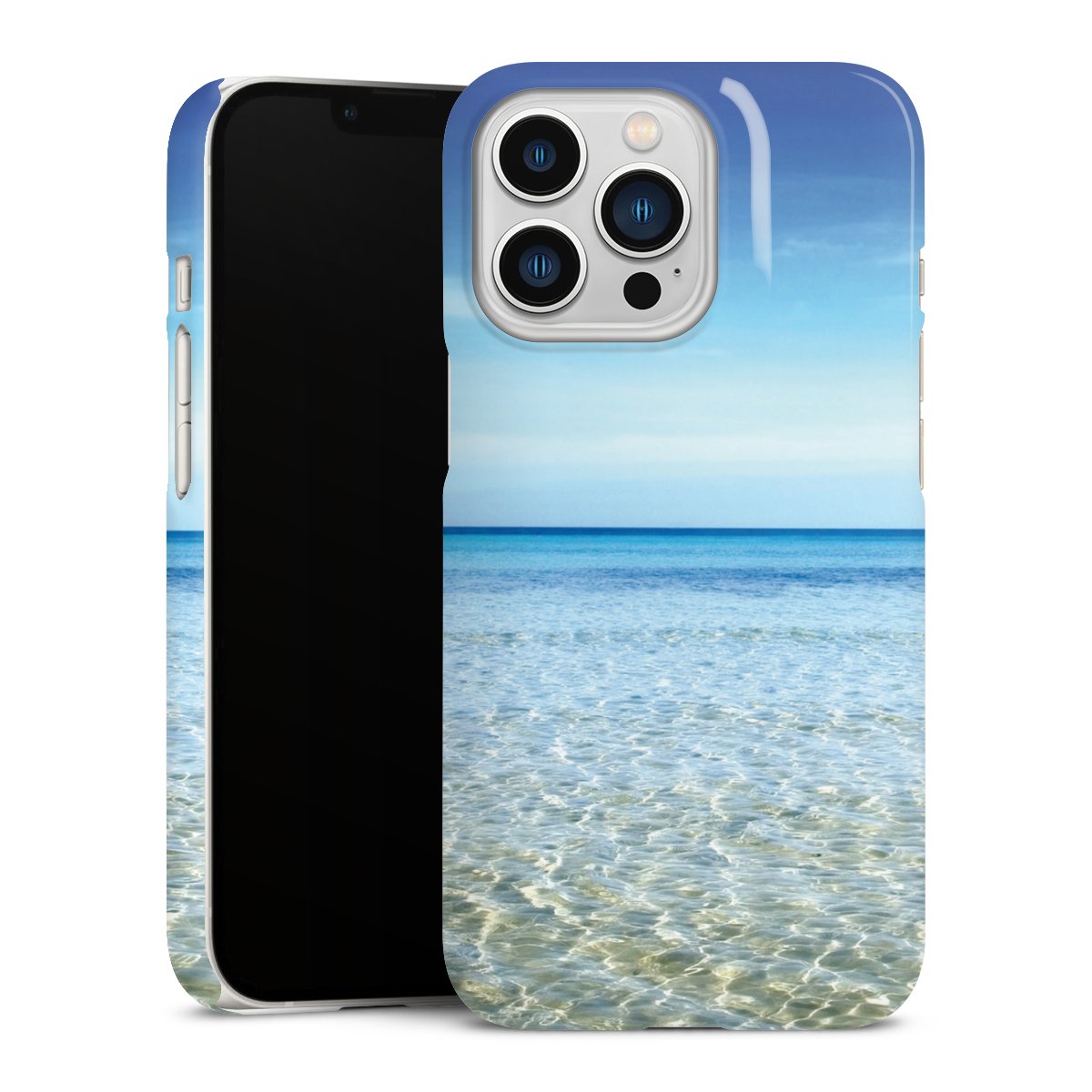 iPhone 13 Pro Handy Premium Case Smartphone Handyhülle Schutzhülle glänzend Urlaub Sky Ocean Premium Case