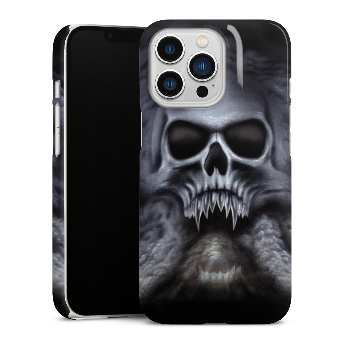 iPhone 13 Pro Handy Premium Case Smartphone Handyhülle Schutzhülle glänzend Totenkopf Skull Premium Case