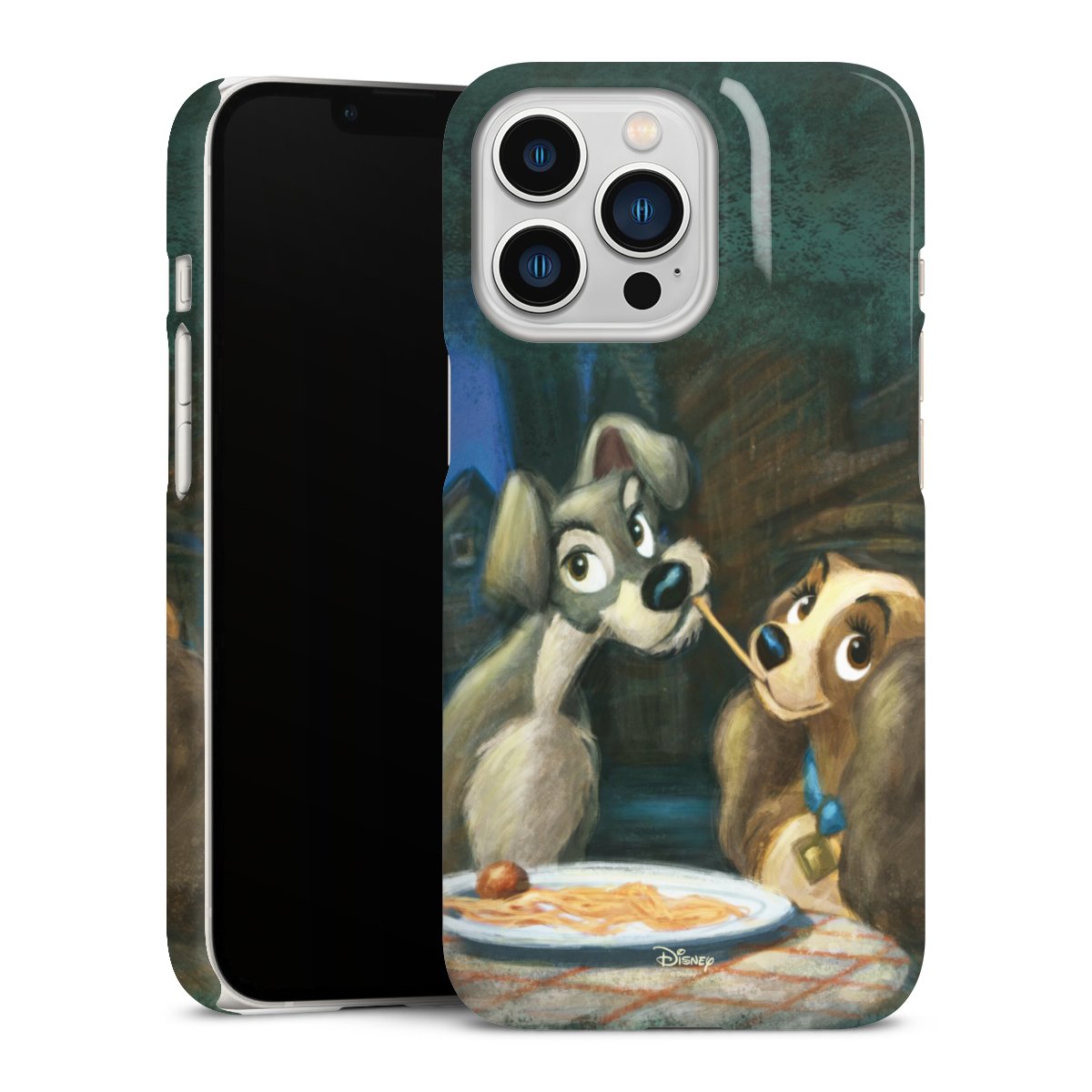 iPhone 13 Pro Handy Premium Case Smartphone Handyhülle Schutzhülle glänzend Lady And The Tramp Official Licensed Product Disney Premium Case