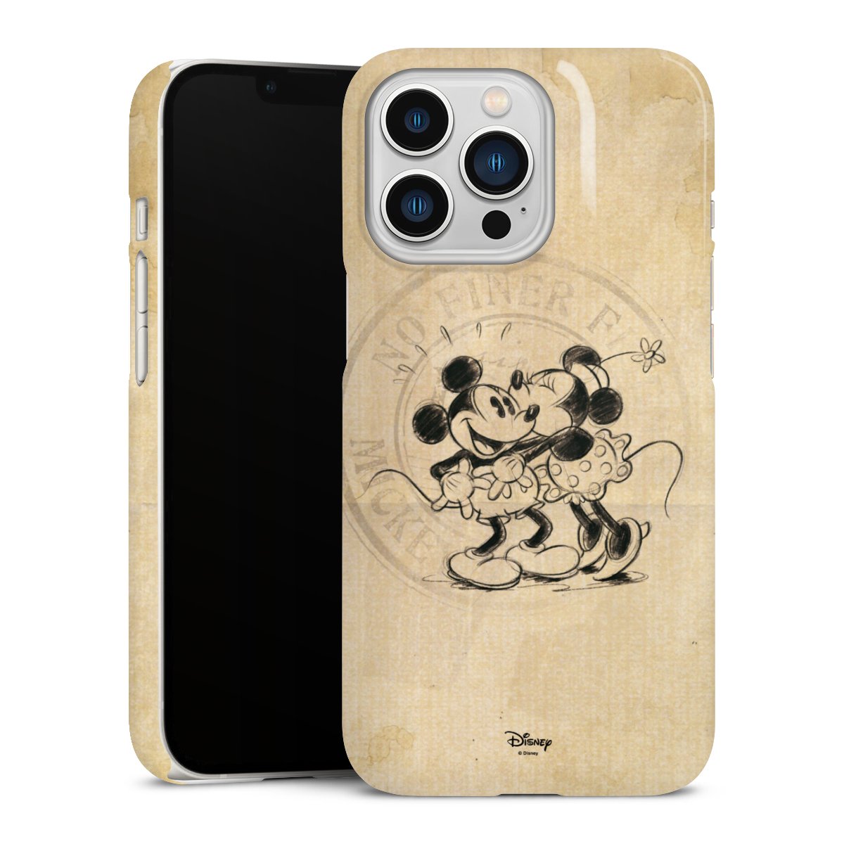 iPhone 13 Pro Handy Premium Case Smartphone Handyhülle Schutzhülle glänzend Mickey Mouse Vintage Minnie Mouse Premium Case