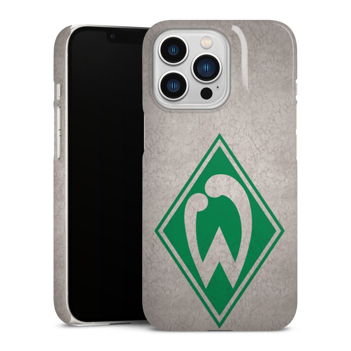 iPhone 13 Pro Handy Premium Case Smartphone Handyhülle Schutzhülle glänzend Sv Werder Bremen Concrete Official Licensed Product Premium Case