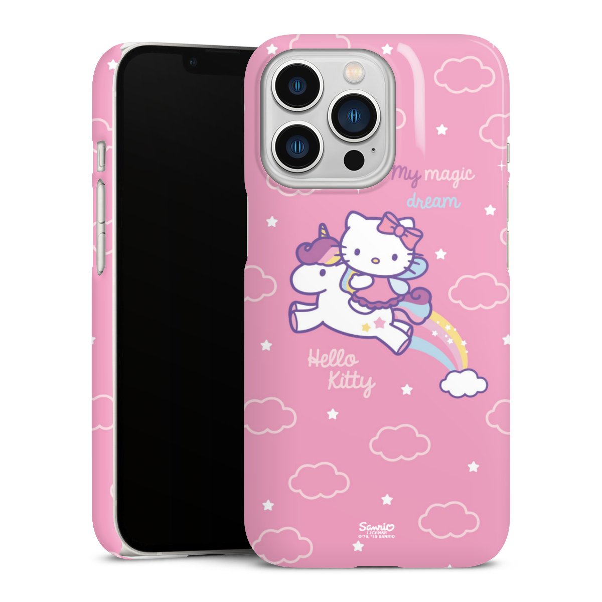 iPhone 13 Pro Handy Premium Case Smartphone Handyhülle Schutzhülle glänzend Einhorn Official Licensed Product Hello Kitty Premium Case