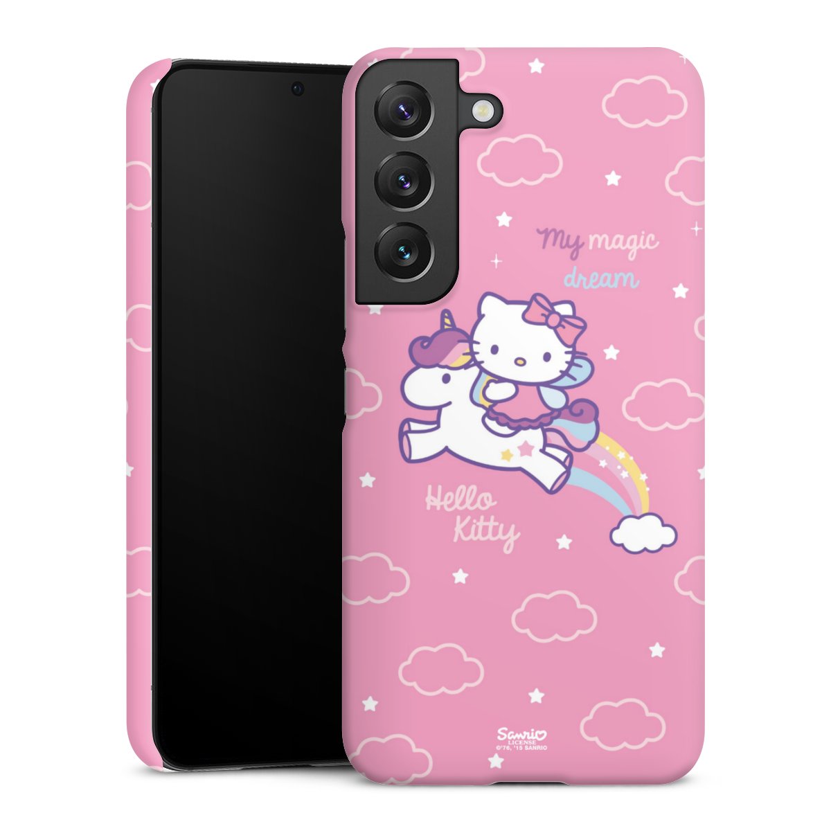 Galaxy S22 Handy Premium Case Smartphone Handyhülle Schutzhülle matt Einhorn Official Licensed Product Hello Kitty Premium Case