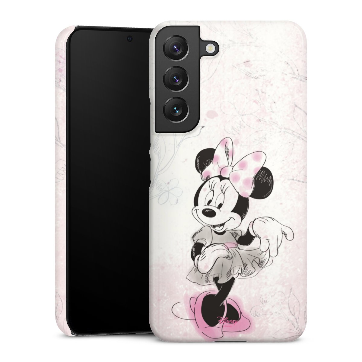 Galaxy S22 Handy Premium Case Smartphone Handyhülle Schutzhülle glänzend Disney Minnie Mouse Vintage Premium Case