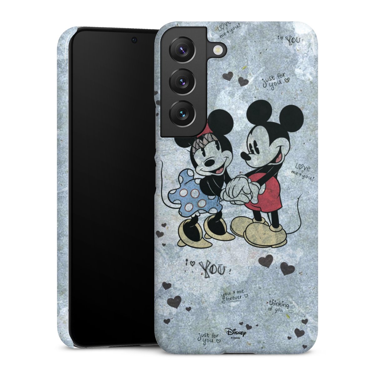 Galaxy S22 Handy Premium Case Smartphone Handyhülle Schutzhülle glänzend Mickey & Minnie Mouse Vintage Disney Premium Case