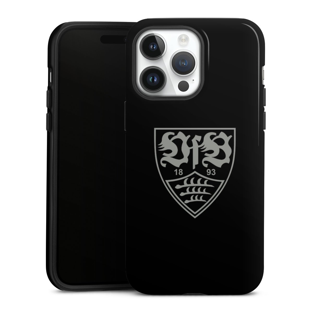 iPhone 14 Pro Max Handy Panzer Handyhülle robuste Outdoor Hülle Schutzhülle glänzend Official Licensed Product Vfb Stuttgart Tough Case