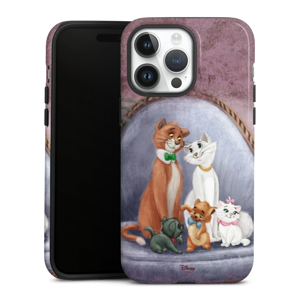 iPhone 14 Pro Max Handy Panzer Handyhülle robuste Outdoor Hülle Schutzhülle glänzend Official Licensed Product Disney Aristocats Tough Case