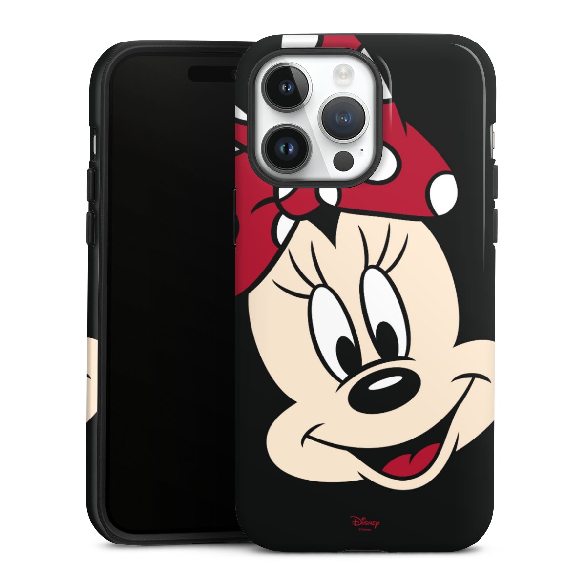 iPhone 14 Pro Max Handy Panzer Handyhülle robuste Outdoor Hülle Schutzhülle glänzend Minnie Mouse Official Licensed Product Disney Tough Case