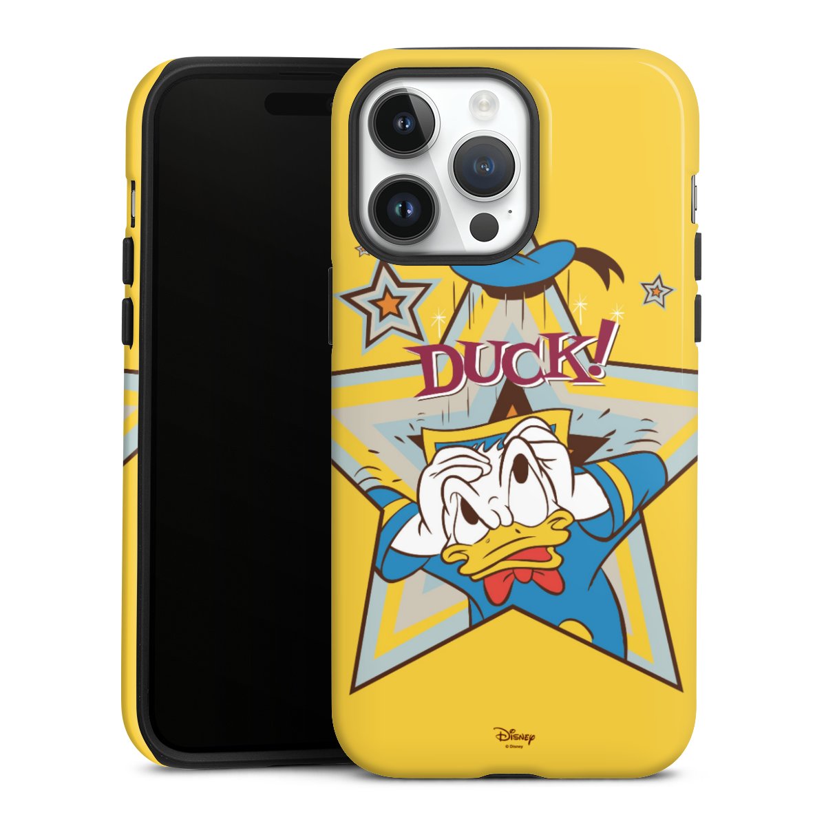 iPhone 14 Pro Max Handy Panzer Handyhülle robuste Outdoor Hülle Schutzhülle glänzend Official Licensed Product Donald Duck Disney Tough Case