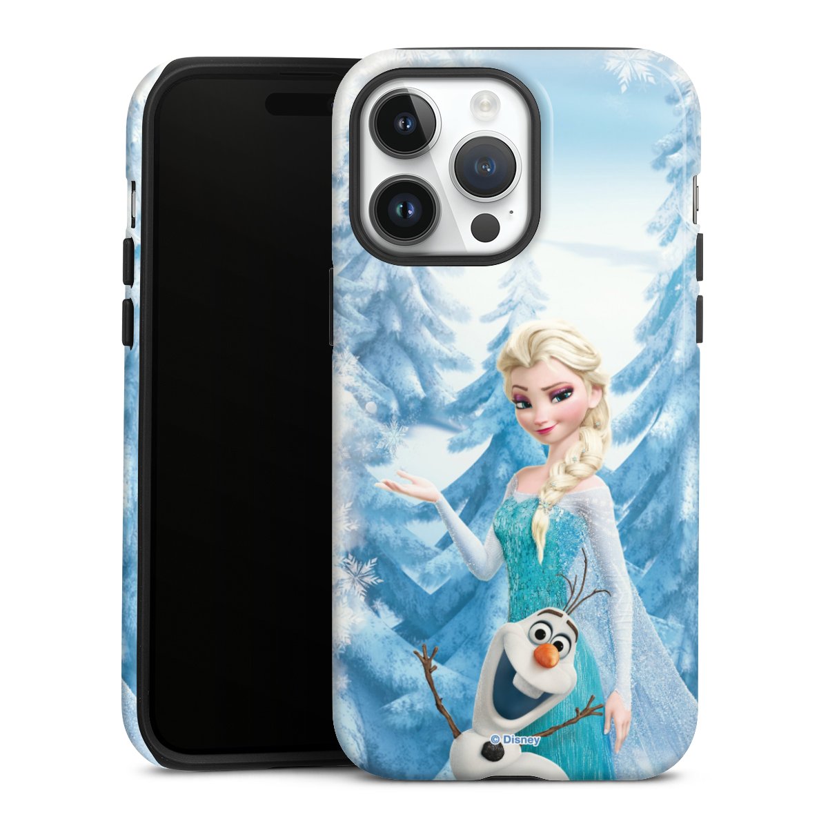 iPhone 14 Pro Max Handy Panzer Handyhülle robuste Outdoor Hülle Schutzhülle glänzend Official Licensed Product Frozen Elsa Disney Tough Case