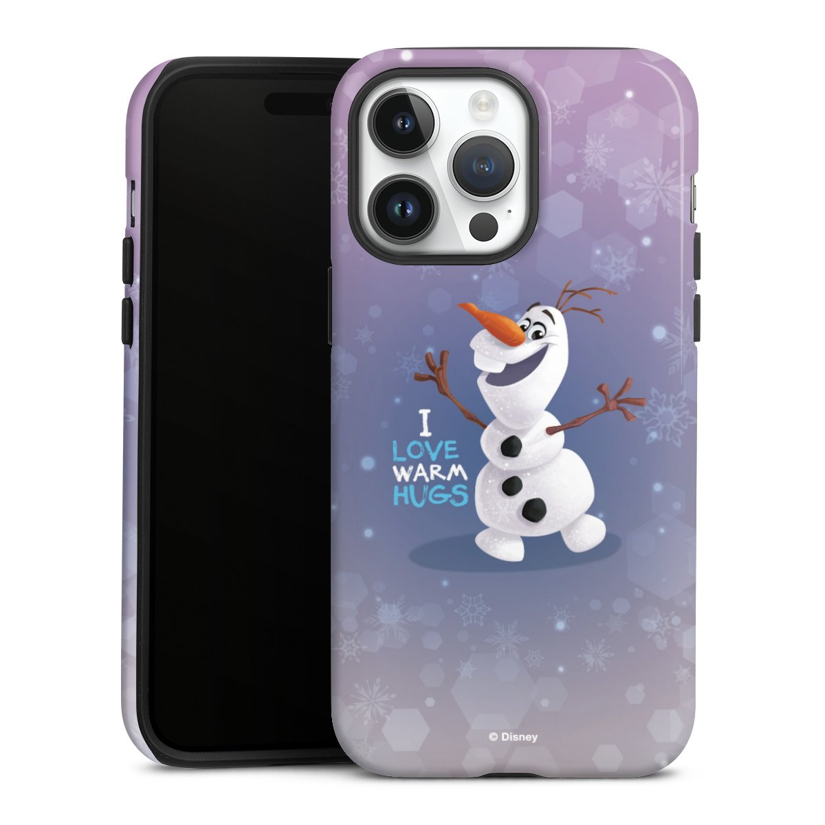 iPhone 14 Pro Max Handy Panzer Handyhülle robuste Outdoor Hülle Schutzhülle glänzend Frozen Frozen Olaf Official Licensed Product Tough Case