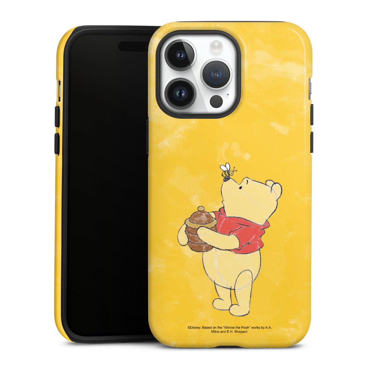 iPhone 14 Pro Max Handy Panzer Handyhülle robuste Outdoor Hülle Schutzhülle glänzend Official Licensed Product Winnie The Pooh Disney Tough Case