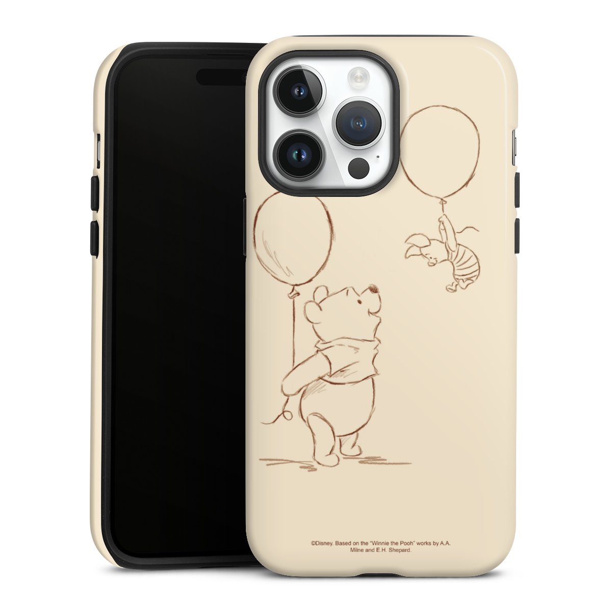 iPhone 14 Pro Max Handy Panzer Handyhülle robuste Outdoor Hülle Schutzhülle glänzend Official Licensed Product Winnie The Pooh Disney Tough Case