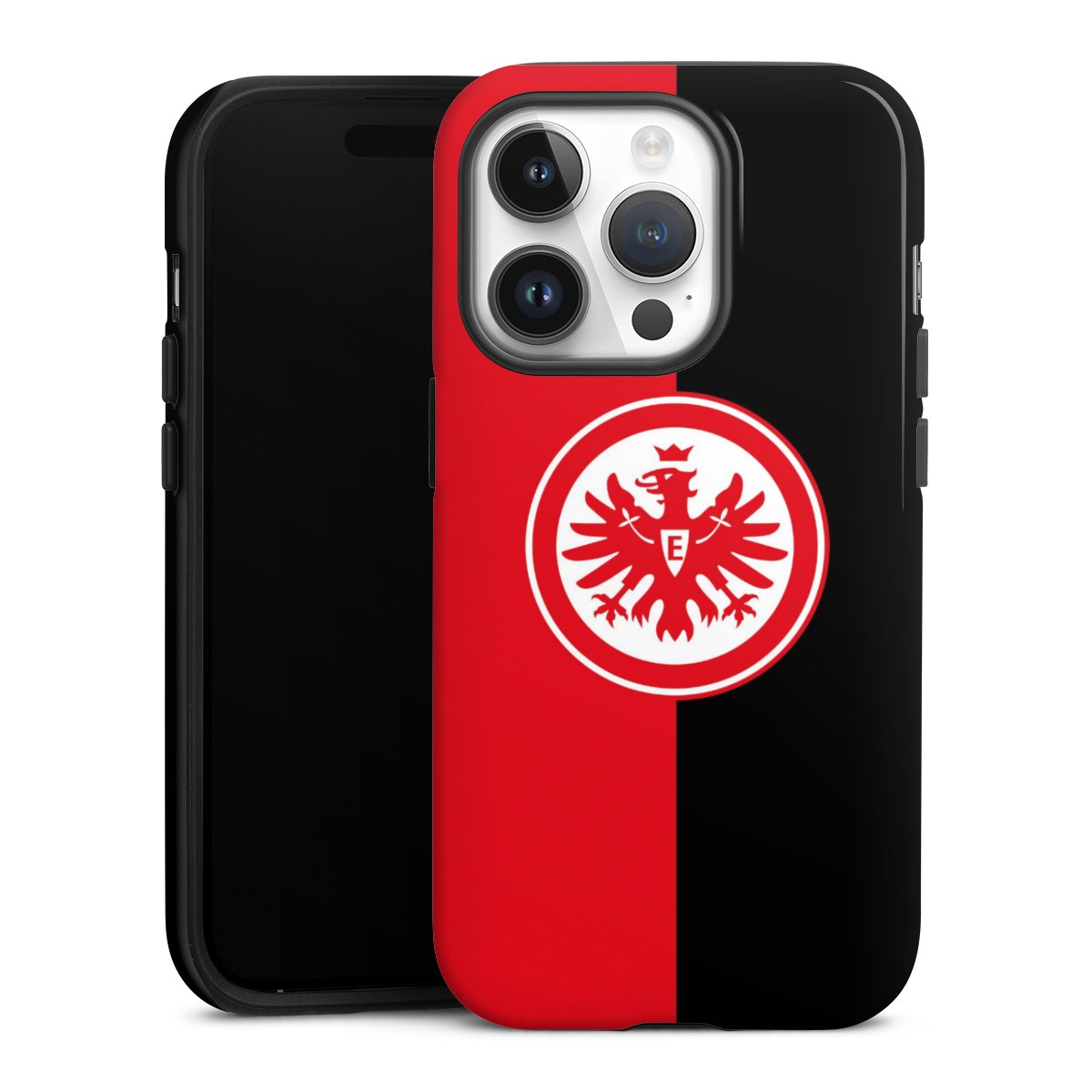 iPhone 14 Pro Handy Panzer Handyhülle robuste Outdoor Hülle Schutzhülle glänzend Official Licensed Product Eintracht Frankfurt Sge Tough Case