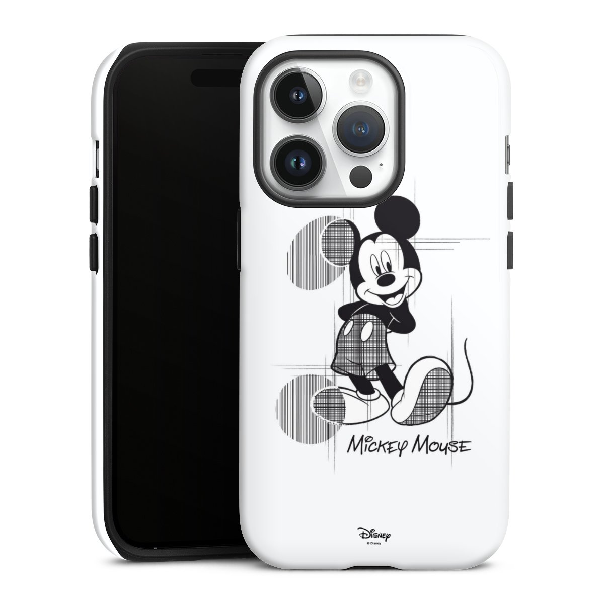 iPhone 14 Pro Handy Panzer Handyhülle robuste Outdoor Hülle Schutzhülle glänzend Disney Official Licensed Product Mickey Mouse Tough Case