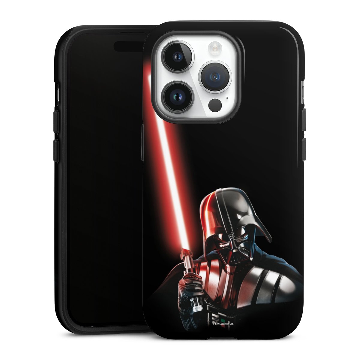 iPhone 14 Pro Handy Panzer Handyhülle robuste Outdoor Hülle Schutzhülle glänzend Star Wars Merchandise Darth Vader Tough Case