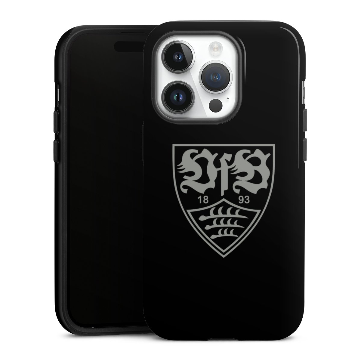 iPhone 14 Pro Handy Panzer Handyhülle robuste Outdoor Hülle Schutzhülle glänzend Official Licensed Product Vfb Stuttgart Tough Case