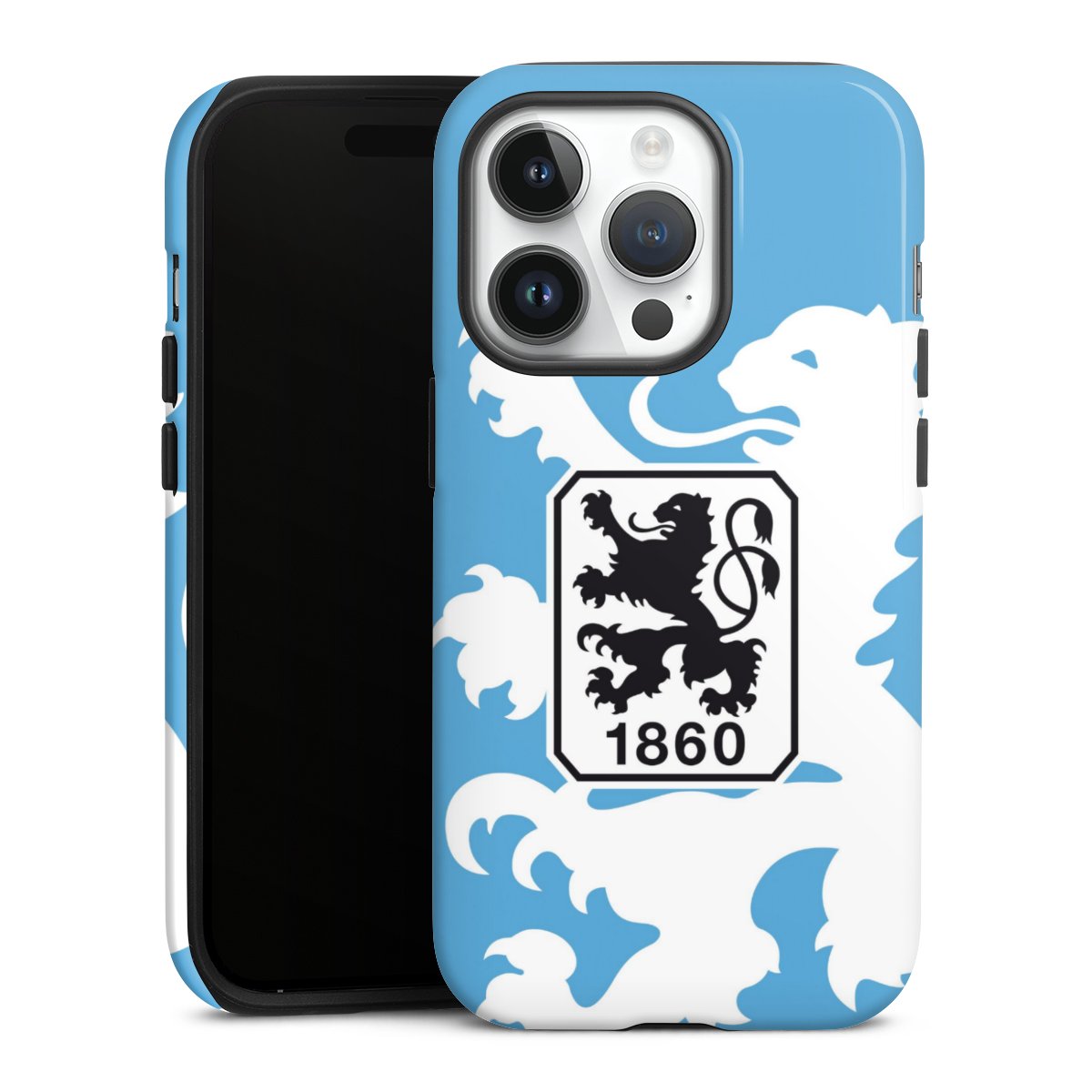 iPhone 14 Pro Handy Panzer Handyhülle robuste Outdoor Hülle Schutzhülle glänzend Coat Of Arms Official Licensed Product Tough Case