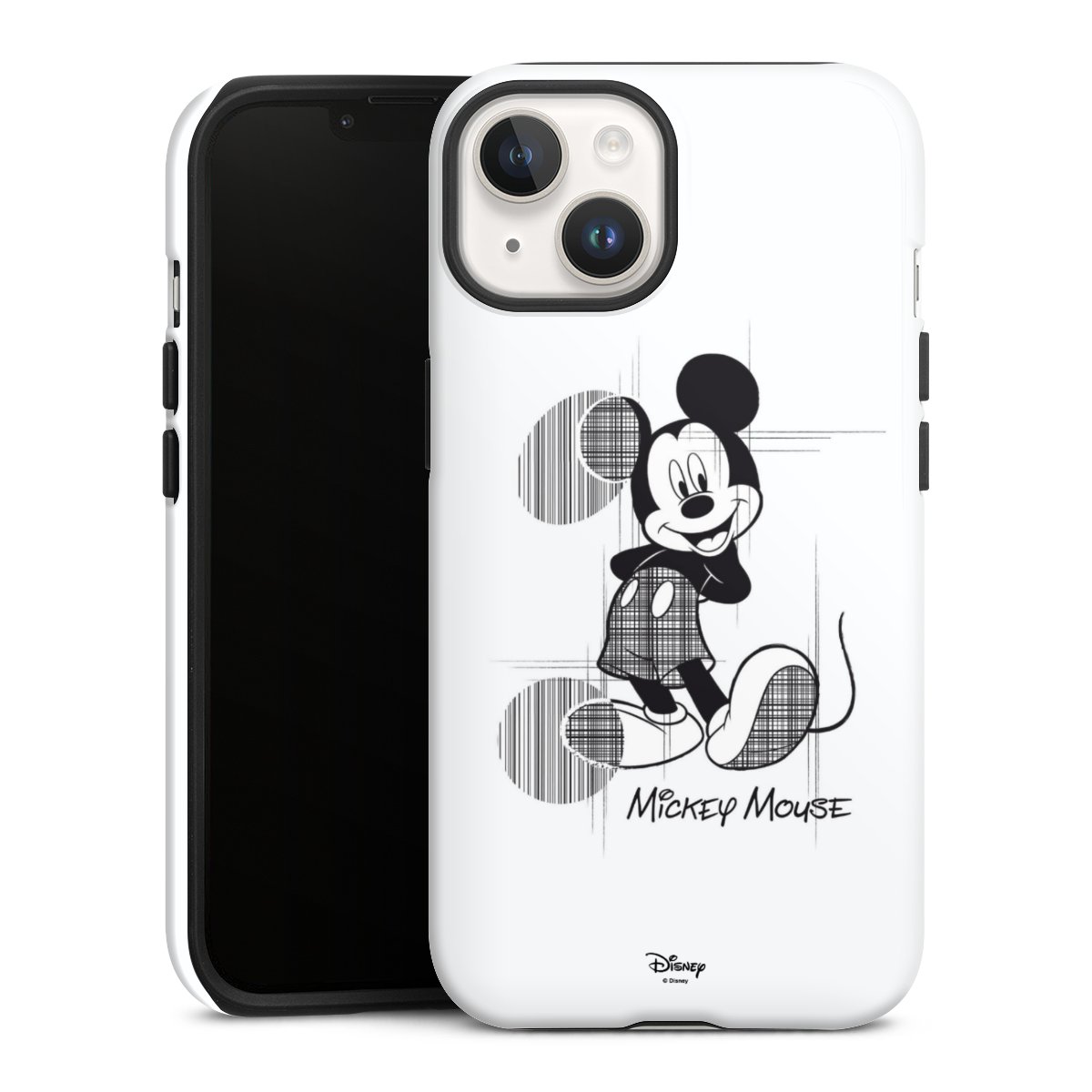 iPhone 14 Handy Panzer Handyhülle robuste Outdoor Hülle Schutzhülle glänzend Disney Official Licensed Product Mickey Mouse Tough Case