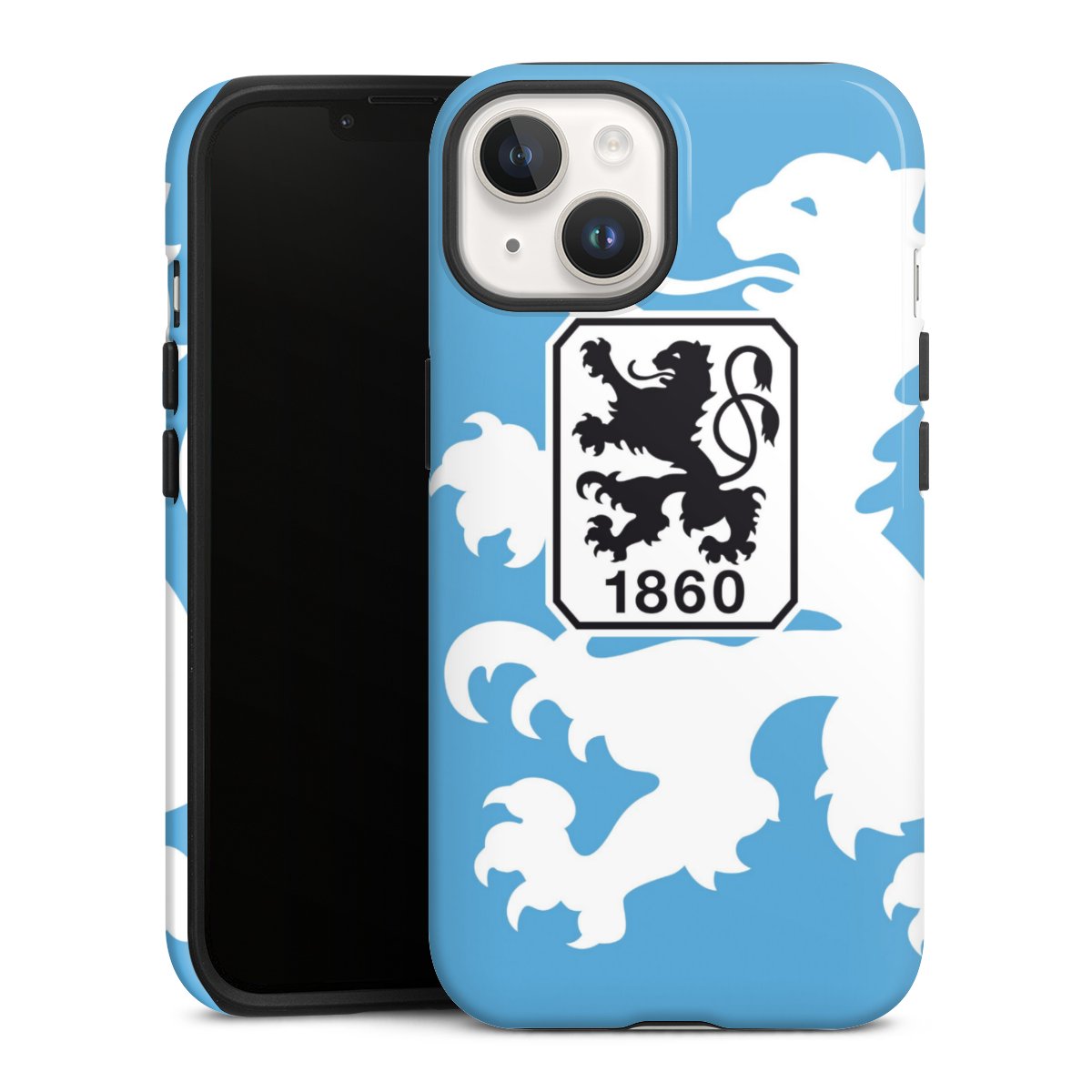 iPhone 14 Handy Panzer Handyhülle robuste Outdoor Hülle Schutzhülle glänzend Coat Of Arms Official Licensed Product Tough Case