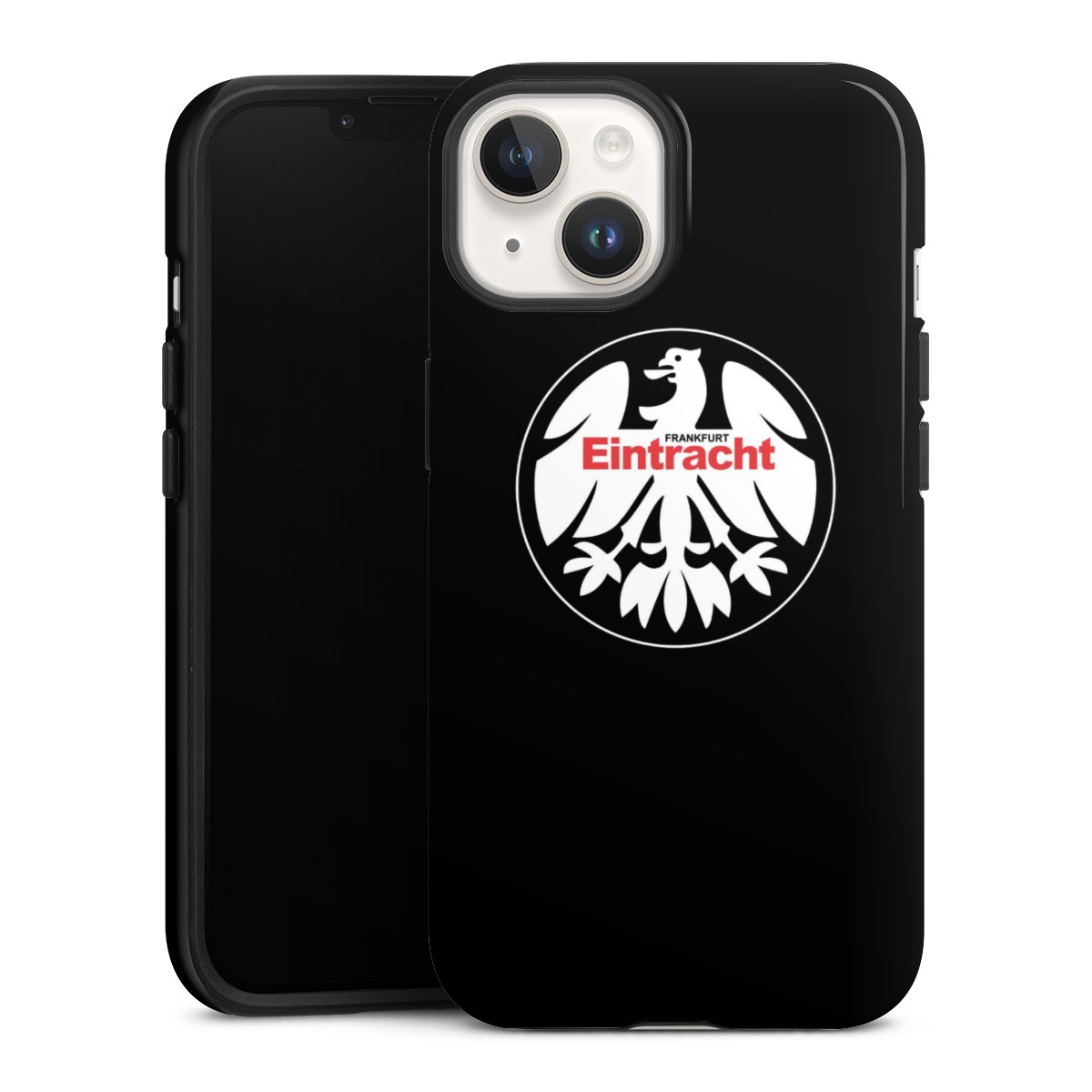 iPhone 14 Handy Panzer Handyhülle robuste Outdoor Hülle Schutzhülle glänzend Official Licensed Product Eintracht Frankfurt Sge Tough Case