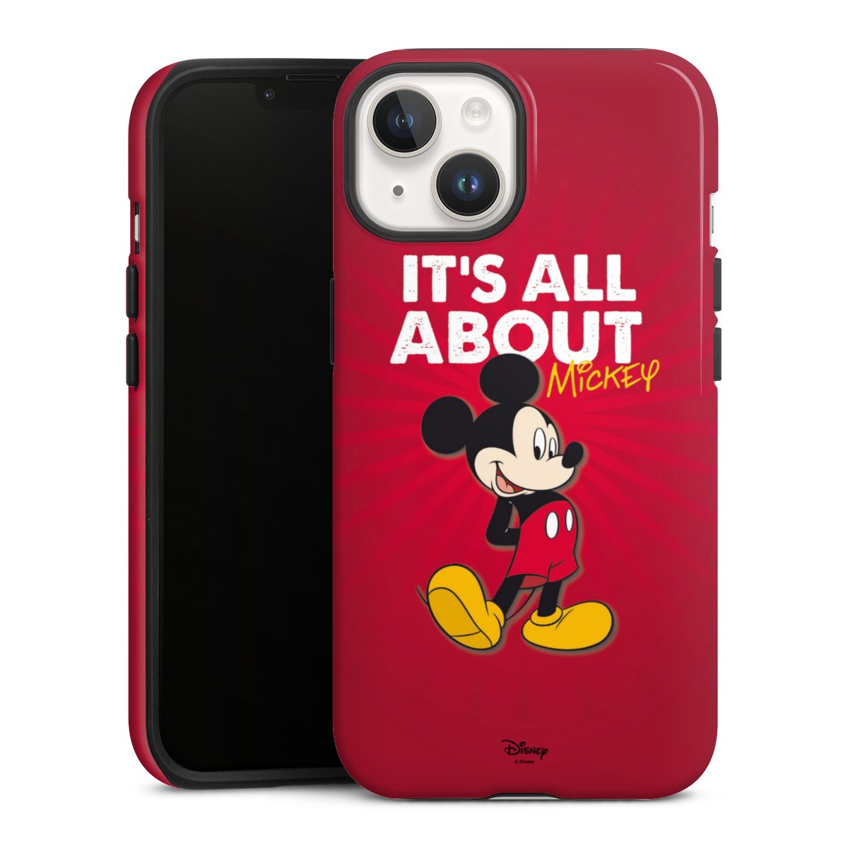 iPhone 14 Handy Panzer Handyhülle robuste Outdoor Hülle Schutzhülle glänzend Mouse Disney Official Licensed Product Tough Case