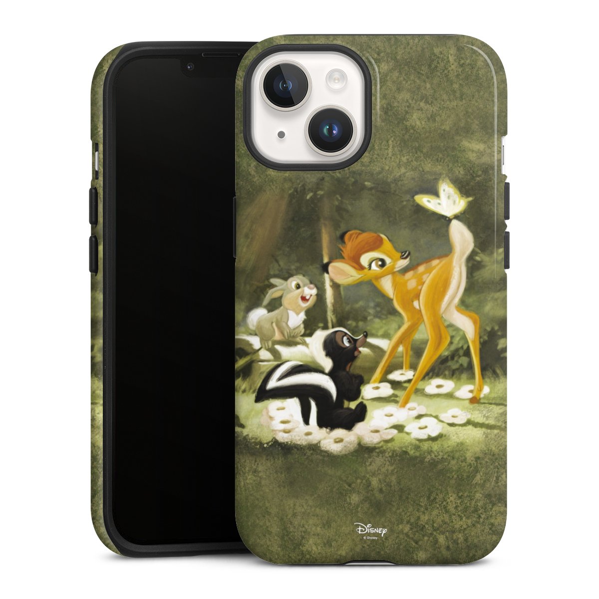 iPhone 14 Handy Panzer Handyhülle robuste Outdoor Hülle Schutzhülle glänzend Disney Official Licensed Product Bambi Tough Case