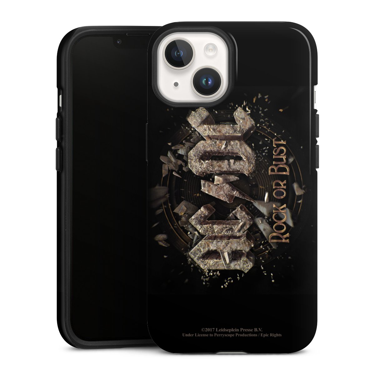 iPhone 14 Handy Panzer Handyhülle robuste Outdoor Hülle Schutzhülle glänzend Acdc Official Licensed Product Rock Or Bust Tough Case